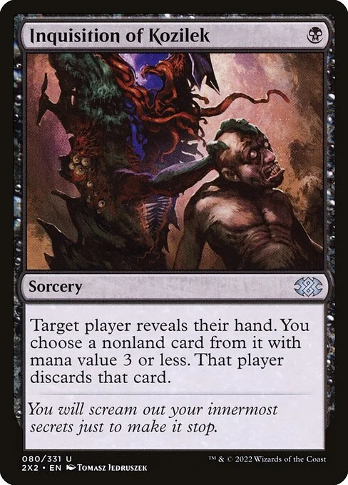 Inquisition of Kozilek, carta Magic di tipo Sorcery illustrata da Tomasz Jedruszek