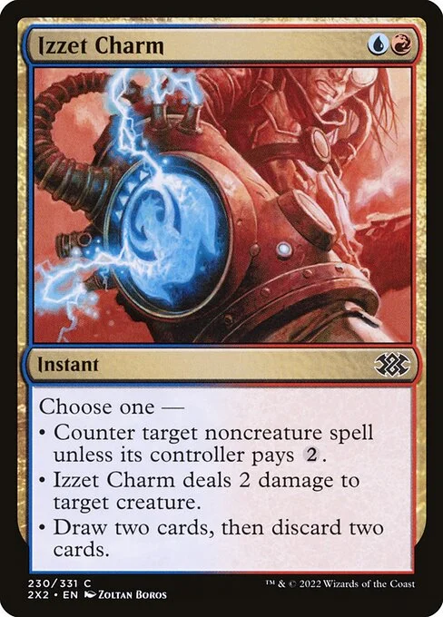 Izzet Charm, carta Magic di tipo Instant illustrata da Zoltan Boros