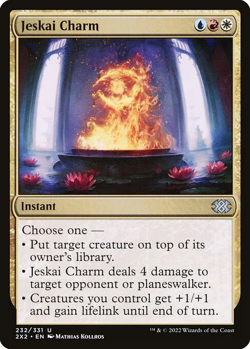 Jeskai Charm, carta Magic di tipo Instant illustrata da Mathias Kollros