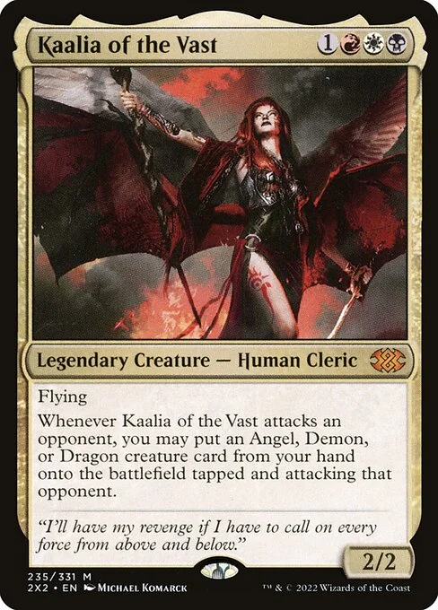 Kaalia of the Vast, carta Magic di tipo Legendary Creature — Human Cleric illustrata da Michael Komarck