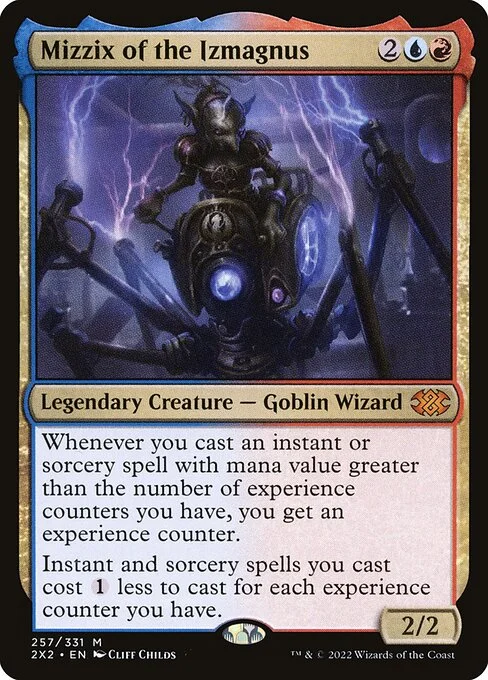 Mizzix of the Izmagnus, carta Magic di tipo Legendary Creature — Goblin Wizard illustrata da Cliff Childs