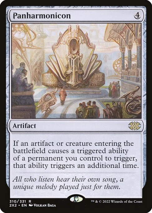 Panharmonicon, carta Magic di tipo Artifact illustrata da Volkan Baǵa