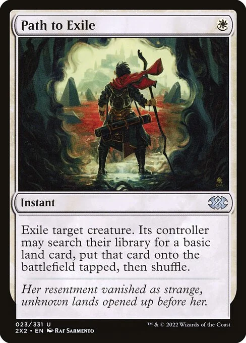 Path to Exile, carta Magic di tipo Instant illustrata da Raf Sarmento