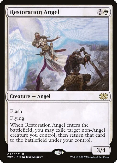 Restoration Angel, carta Magic di tipo Creature — Angel illustrata da Jake Murray