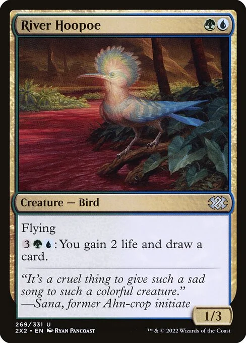 River Hoopoe, carta Magic di tipo Creature — Bird illustrata da Ryan Pancoast