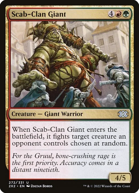 Scab-Clan Giant, carta Magic di tipo Creature — Giant Warrior illustrata da Zoltan Boros
