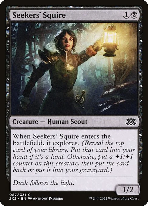 Seekers' Squire, carta Magic di tipo Creature — Human Scout illustrata da Anthony Palumbo