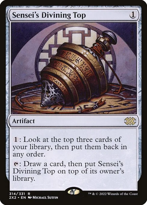 Sensei's Divining Top, carta Magic di tipo Artifact illustrata da Michael Sutfin