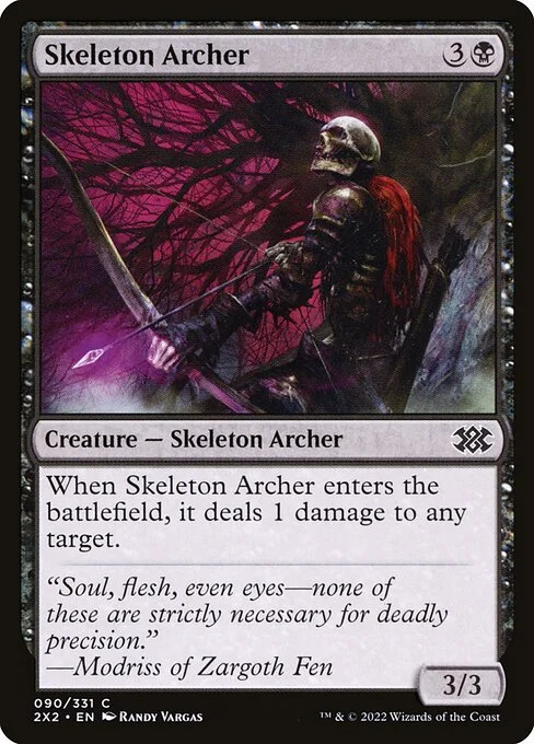 Skeleton Archer, carta Magic di tipo Creature — Skeleton Archer illustrata da Randy Vargas