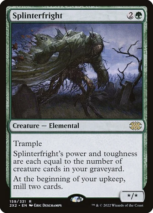 Splinterfright, carta Magic di tipo Creature — Elemental illustrata da Eric Deschamps