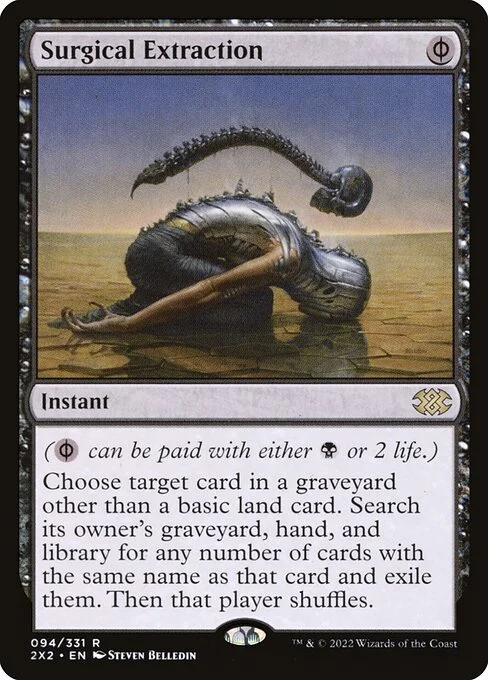 Surgical Extraction, carta Magic di tipo Instant illustrata da Steven Belledin