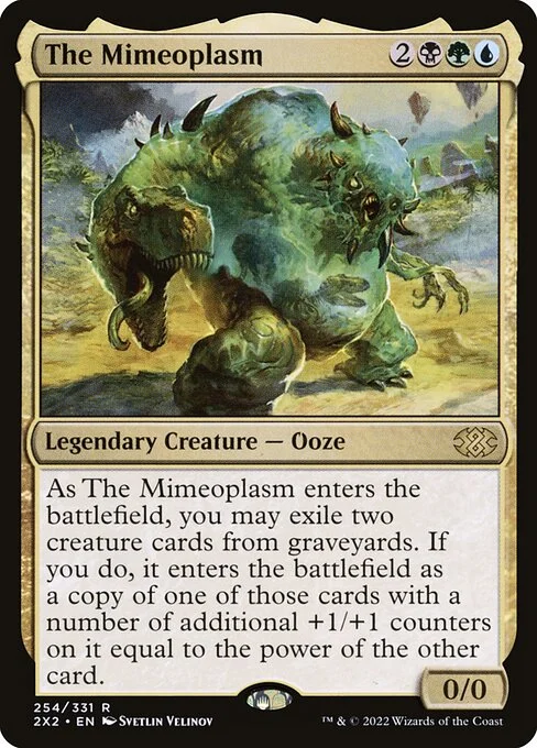 The Mimeoplasm, carta Magic di tipo Legendary Creature — Ooze illustrata da Svetlin Velinov