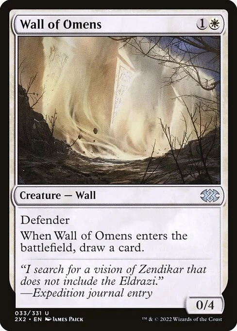 Wall of Omens, carta Magic di tipo Creature — Wall illustrata da James Paick