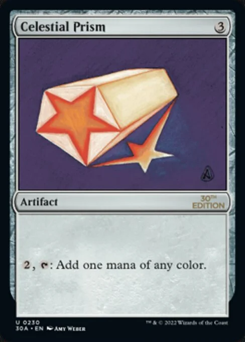 Celestial Prism, carta Magic di tipo Artifact illustrata da Amy Weber
