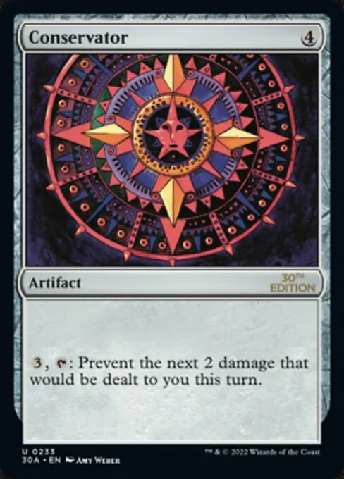 Conservator, carta Magic di tipo Artifact illustrata da Amy Weber