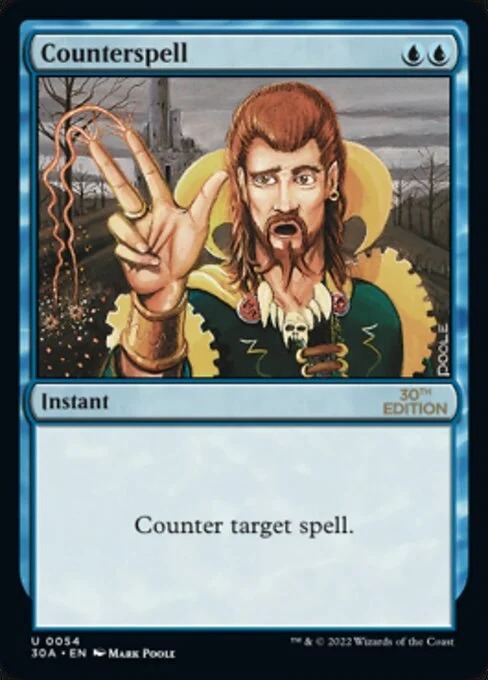 Counterspell, carta Magic di tipo Instant illustrata da Mark Poole
