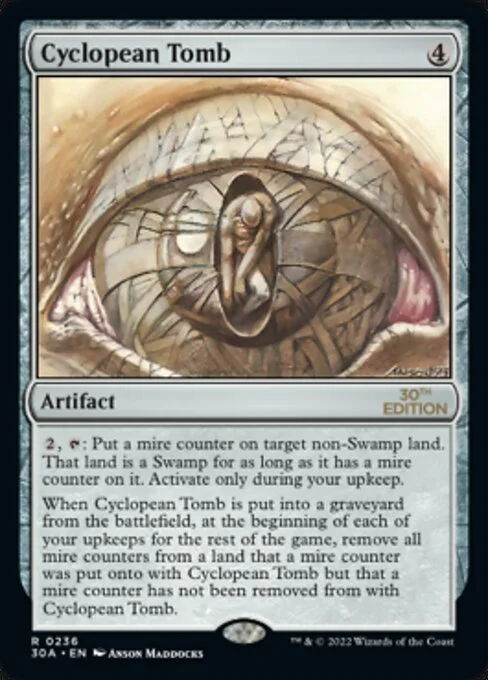 Cyclopean Tomb, carta Magic di tipo Artifact illustrata da Anson Maddocks