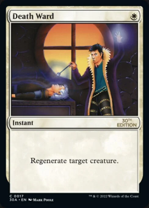 Death Ward, carta Magic di tipo Instant illustrata da Mark Poole