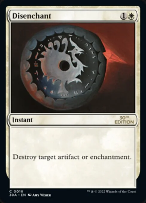 Disenchant, carta Magic di tipo Instant illustrata da Amy Weber