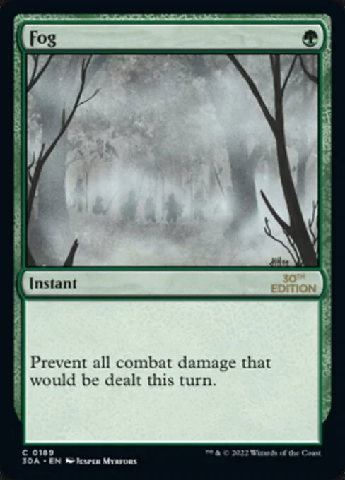 Fog, carta Magic di tipo Instant illustrata da Jesper Myrfors