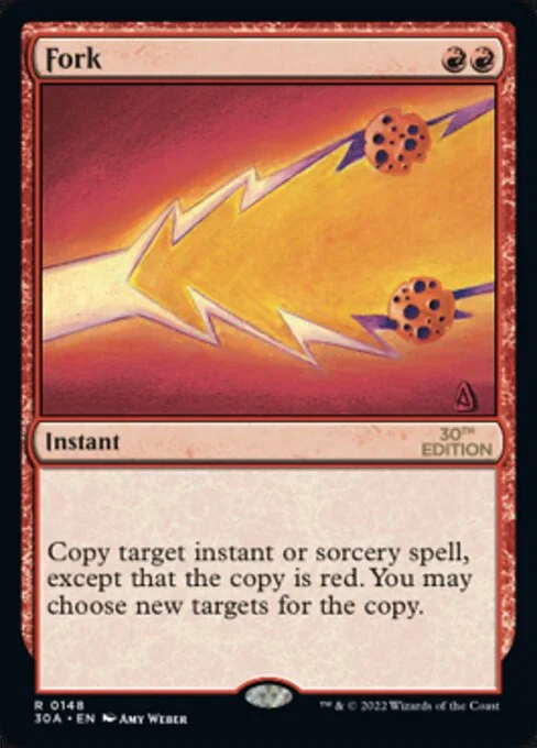 Fork, carta Magic di tipo Instant illustrata da Amy Weber