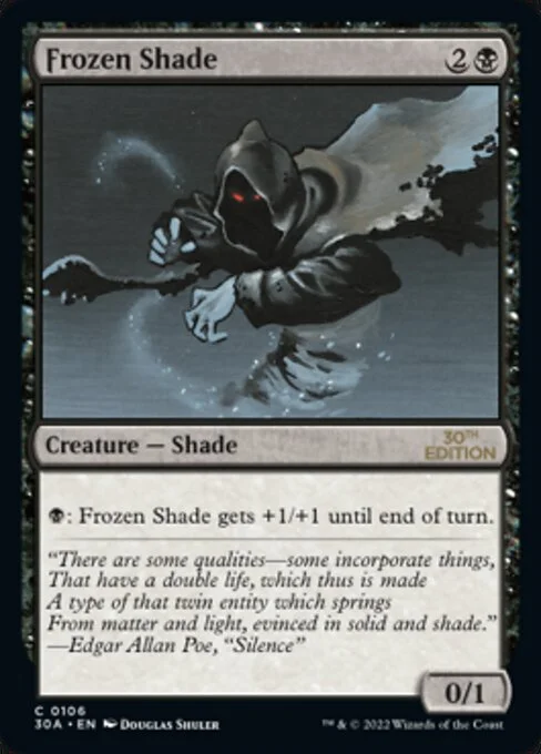 Frozen Shade, carta Magic di tipo Creature — Shade illustrata da Douglas Shuler