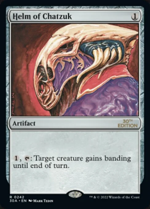 Helm of Chatzuk, carta Magic di tipo Artifact illustrata da Mark Tedin