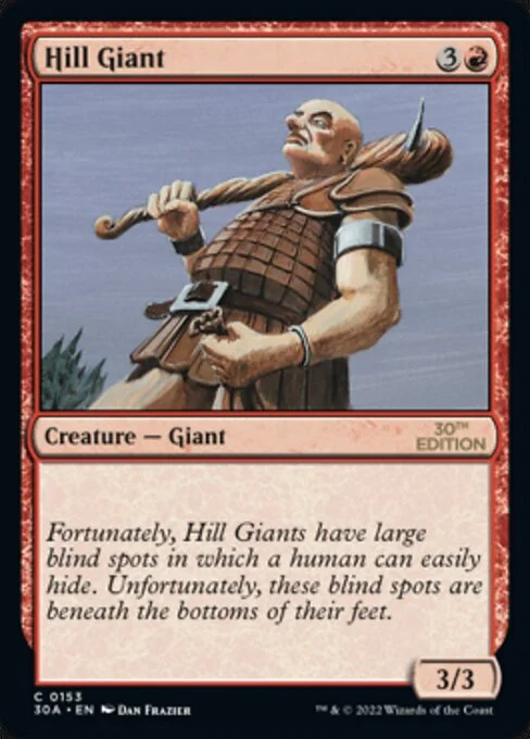 Hill Giant, carta Magic di tipo Creature — Giant illustrata da Dan Frazier