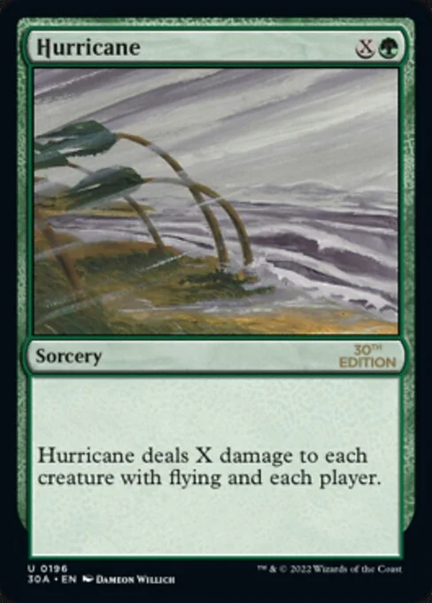 Hurricane, carta Magic di tipo Sorcery illustrata da Dameon Willich