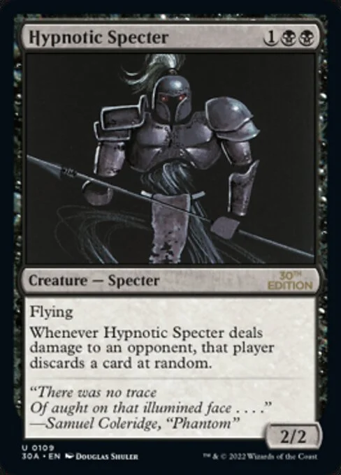 Hypnotic Specter, carta Magic di tipo Creature — Specter illustrata da Douglas Shuler