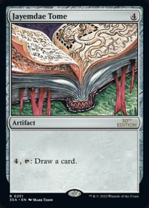 Jayemdae Tome, carta Magic di tipo Artifact — Book illustrata da Mark Tedin