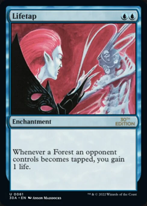 Lifetap, carta Magic di tipo Enchantment illustrata da Anson Maddocks