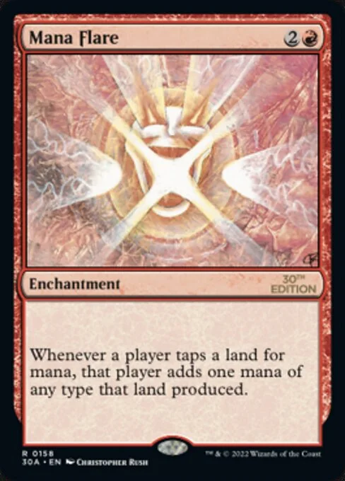 Mana Flare, carta Magic di tipo Enchantment illustrata da Christopher Rush