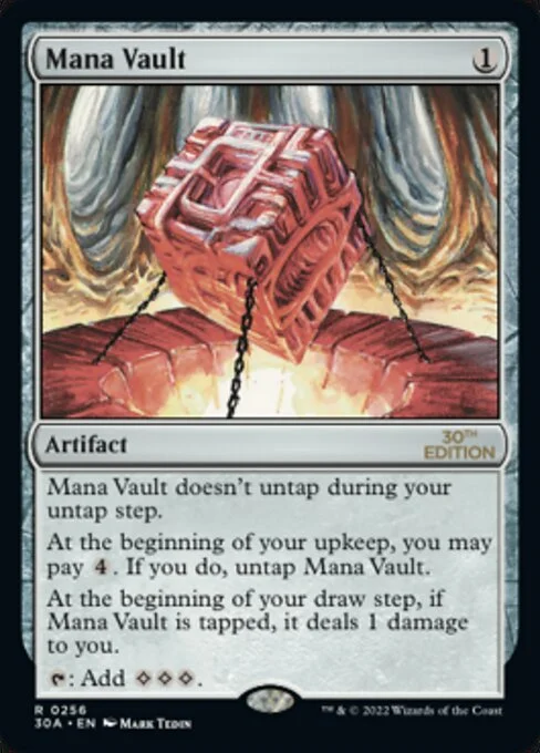 Mana Vault, carta Magic di tipo Artifact illustrata da Mark Tedin