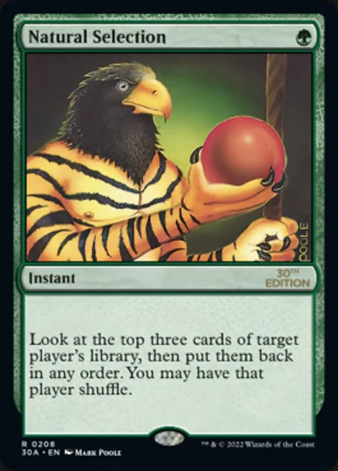 Natural Selection, carta Magic di tipo Instant illustrata da Mark Poole