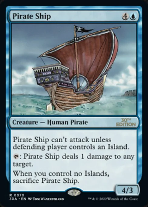 Pirate Ship, carta Magic di tipo Creature — Human Pirate illustrata da Tom Wänerstrand