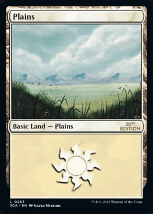 Plains, carta Magic di tipo Basic Land — Plains illustrata da Jesper Myrfors