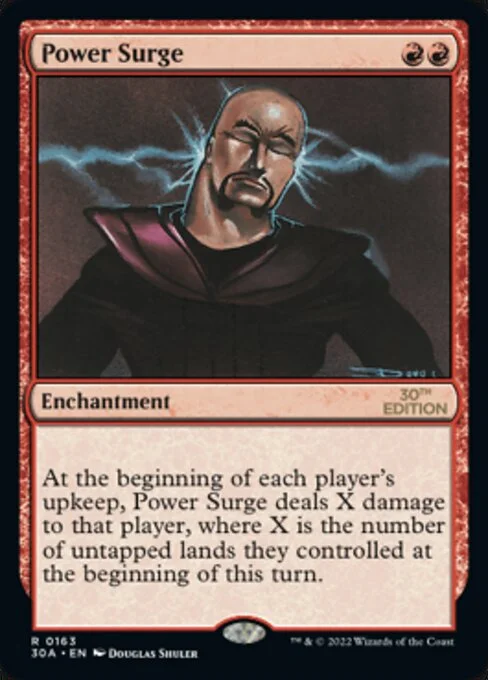 Power Surge, carta Magic di tipo Enchantment illustrata da Douglas Shuler