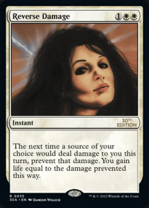 Reverse Damage, carta Magic di tipo Instant illustrata da Dameon Willich