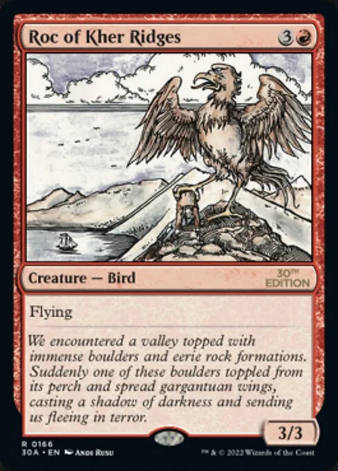 Roc of Kher Ridges, carta Magic di tipo Creature — Bird illustrata da Andi Rusu