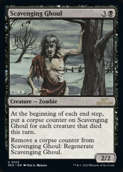 Scavenging Ghoul, carta Magic di tipo Creature — Zombie illustrata da Jeff A. Menges