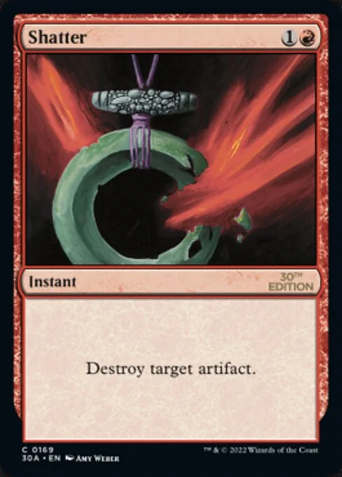 Shatter, carta Magic di tipo Instant illustrata da Amy Weber