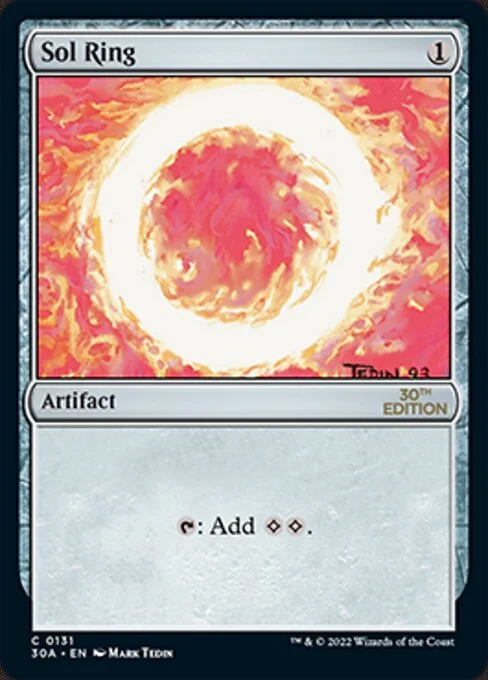 Sol Ring, carta Magic di tipo Artifact illustrata da Mark Tedin
