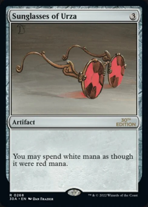 Sunglasses of Urza, carta Magic di tipo Artifact illustrata da Dan Frazier