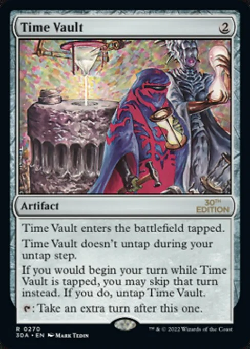 Time Vault, carta Magic di tipo Artifact illustrata da Mark Tedin