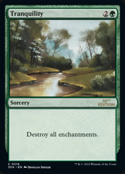 Tranquility, carta Magic di tipo Sorcery illustrata da Douglas Shuler