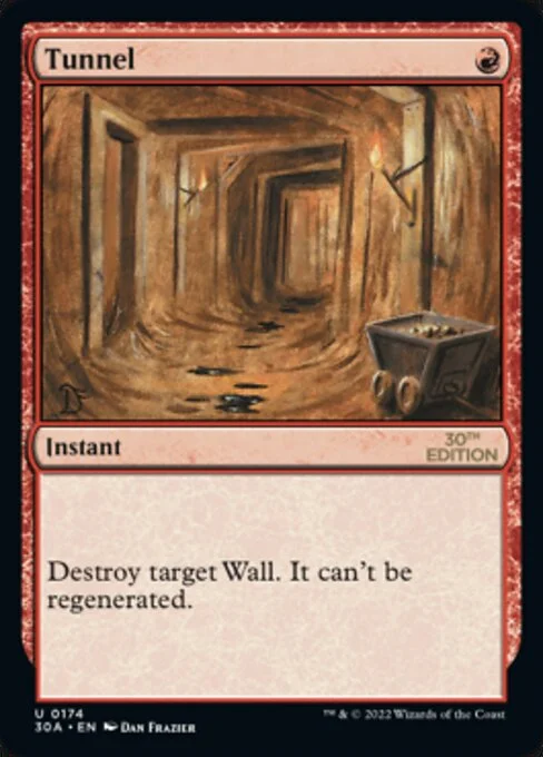 Tunnel, carta Magic di tipo Instant illustrata da Dan Frazier