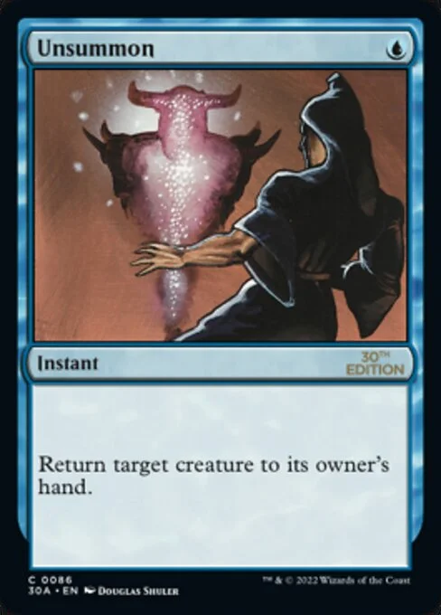 Unsummon, carta Magic di tipo Instant illustrata da Douglas Shuler