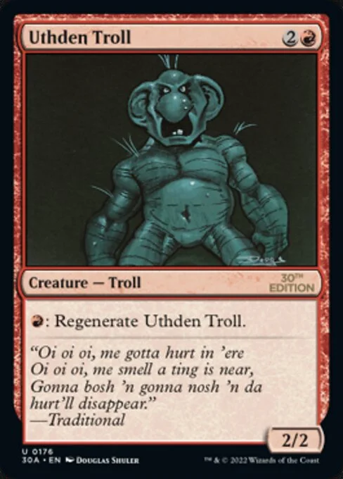Uthden Troll, carta Magic di tipo Creature — Troll illustrata da Douglas Shuler