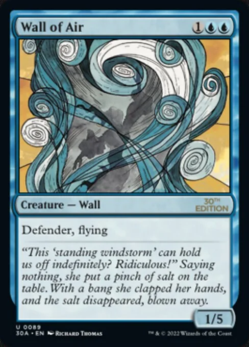 Wall of Air, carta Magic di tipo Creature — Wall illustrata da Richard Thomas